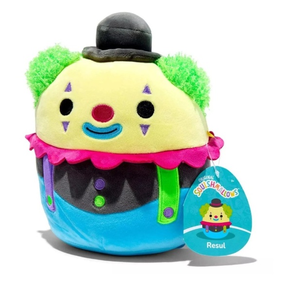 Nwt 8" 🤡Resul Squishmallow Clown 🤡 - Picture 1 of 5